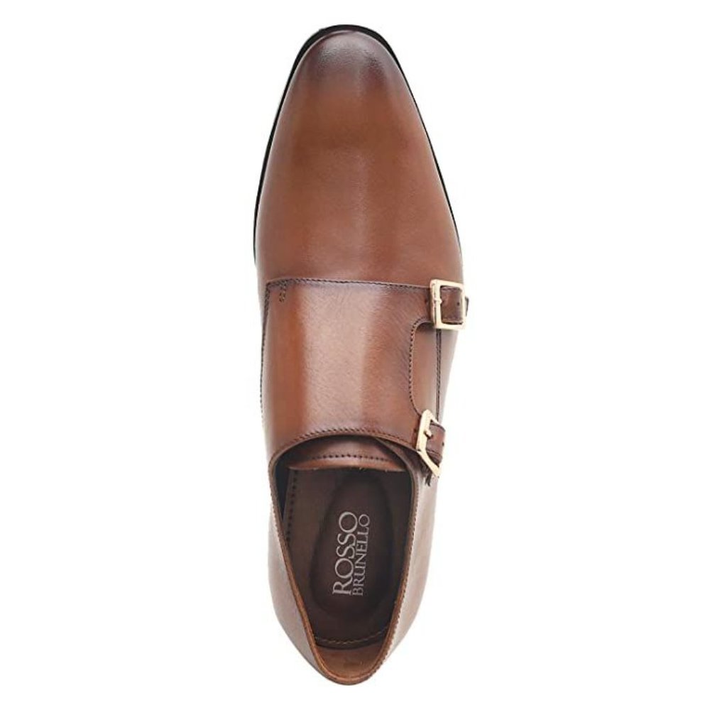 Russo Brunello Men's Hand Made Double Monk Strap Luxury Shoe 👞 - Picture 4 of 17